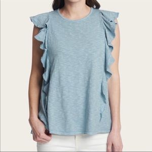 NWOT Frye Ruffled Top